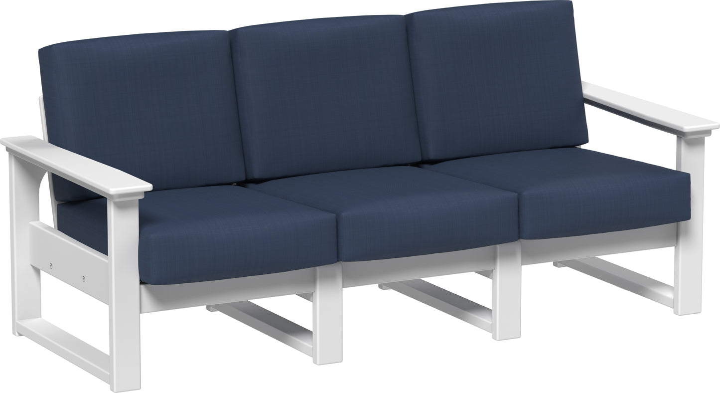 LuxCraft Recycled Plastic Lanai Deep Seating Sofa - LEAD TIME TO SHIP 3 TO 4 WEEKS