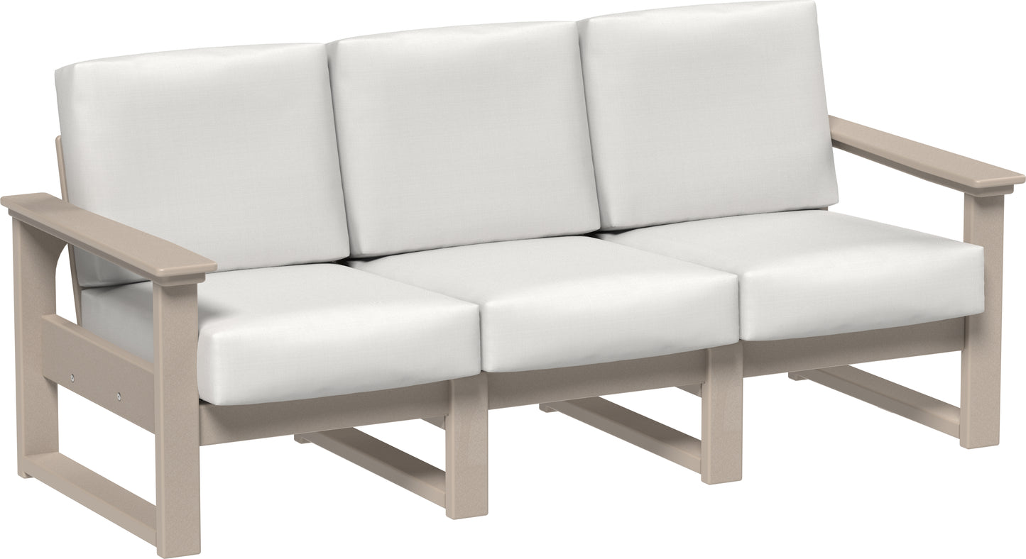 LuxCraft Recycled Plastic Lanai Deep Seating Sofa - LEAD TIME TO SHIP 3 TO 4 WEEKS
