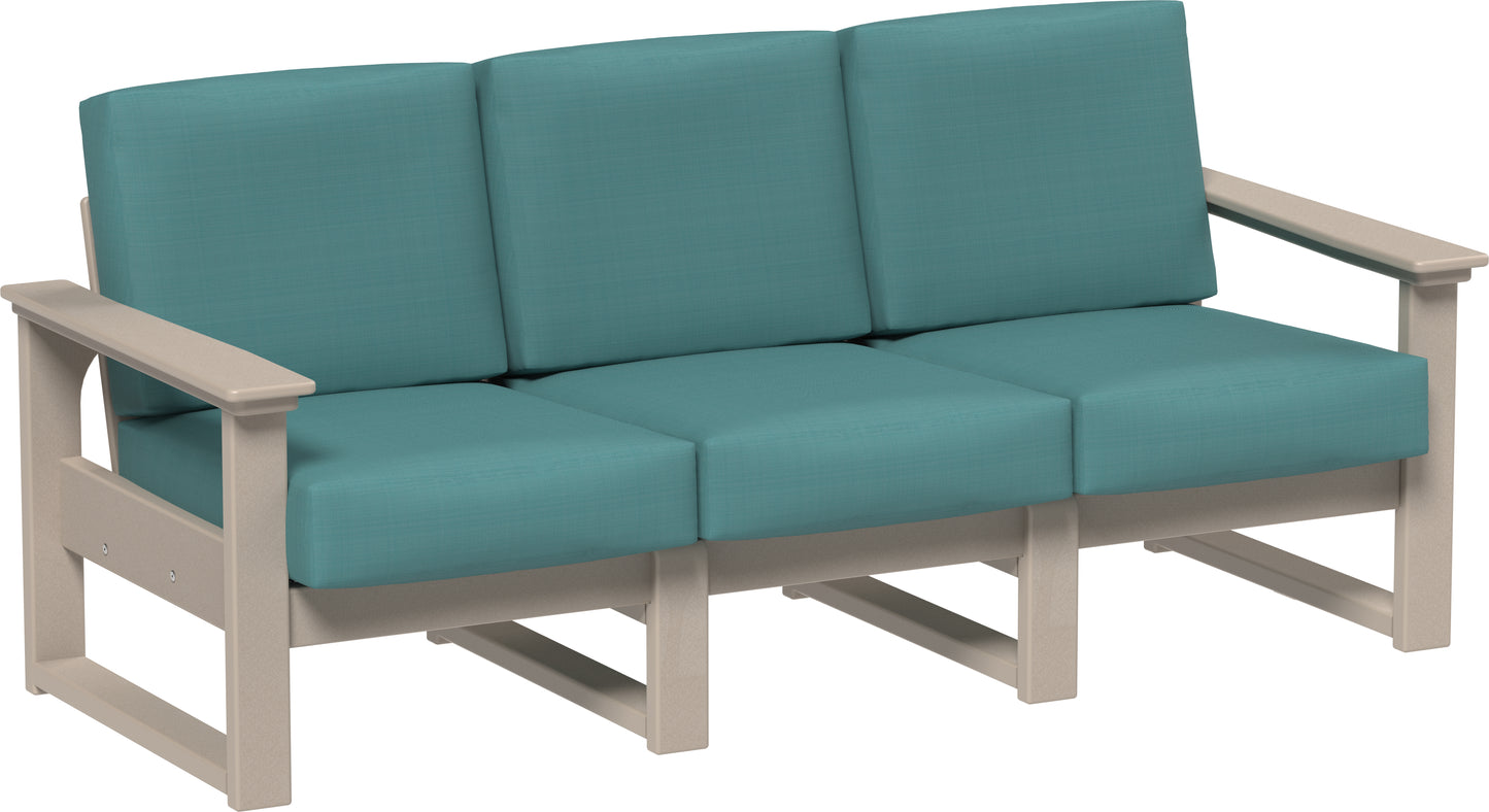 LuxCraft Recycled Plastic Lanai Deep Seating Sofa - LEAD TIME TO SHIP 3 TO 4 WEEKS