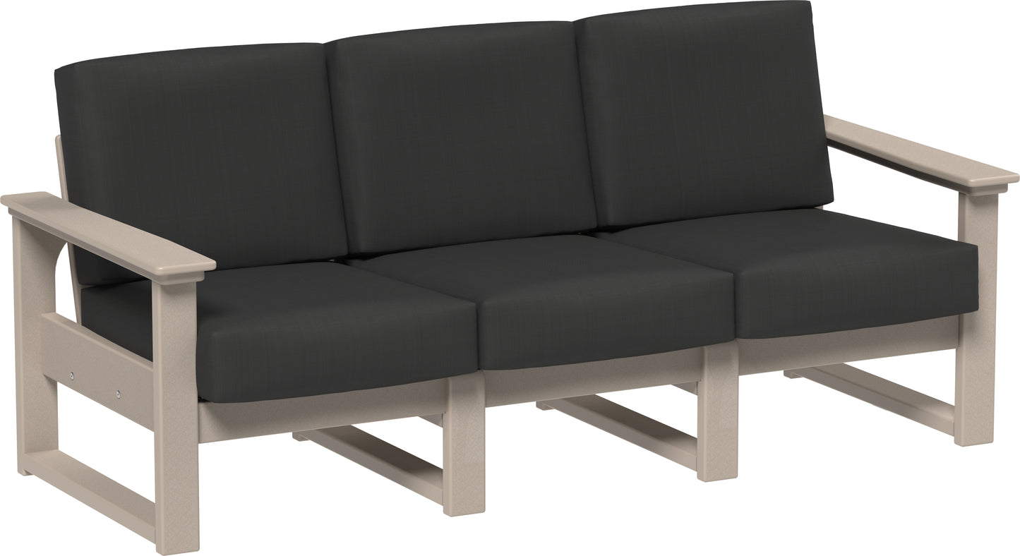 LuxCraft Recycled Plastic Lanai Deep Seating Sofa - LEAD TIME TO SHIP 3 TO 4 WEEKS