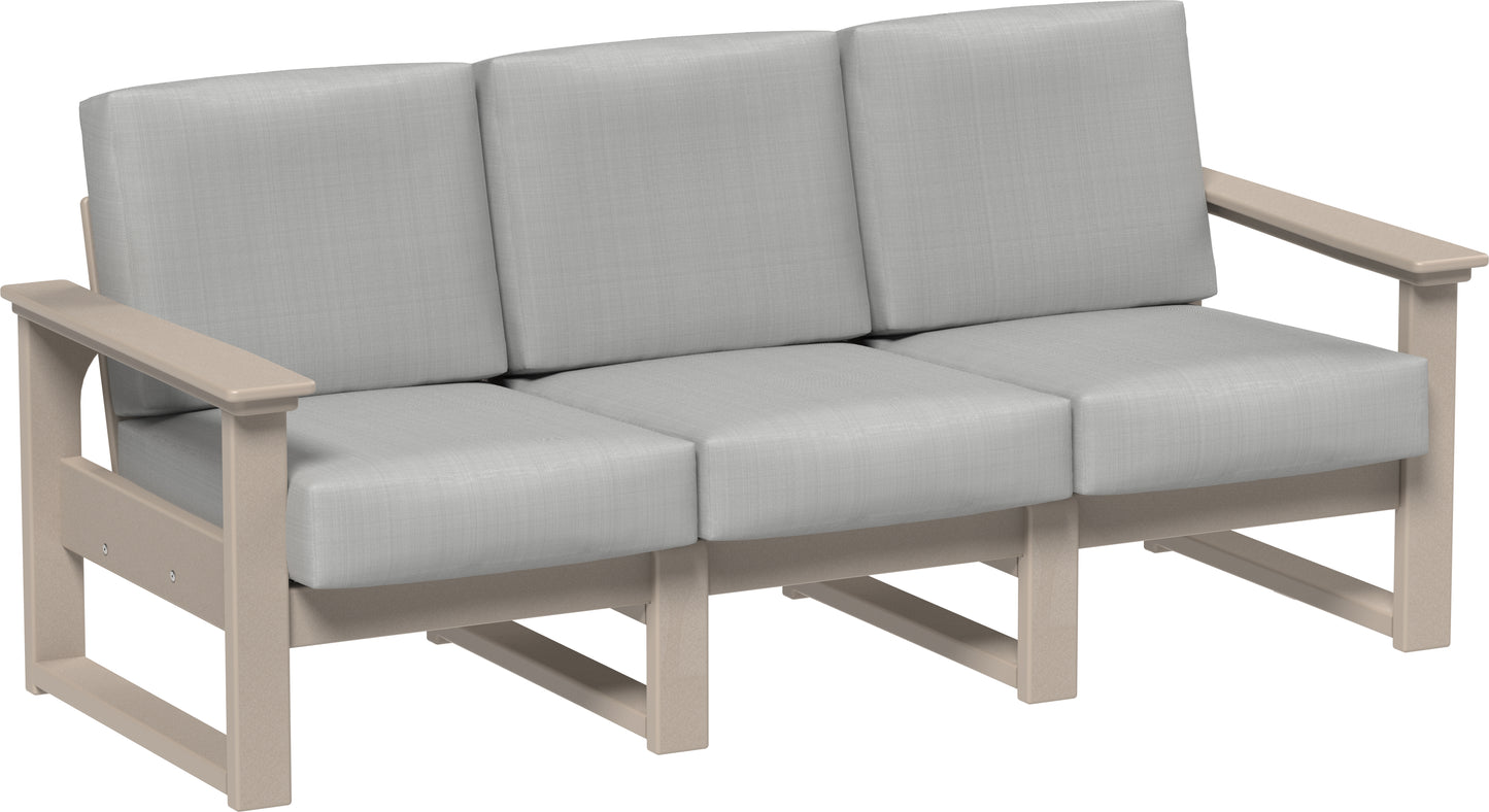 LuxCraft Recycled Plastic Lanai Deep Seating Sofa - LEAD TIME TO SHIP 3 TO 4 WEEKS