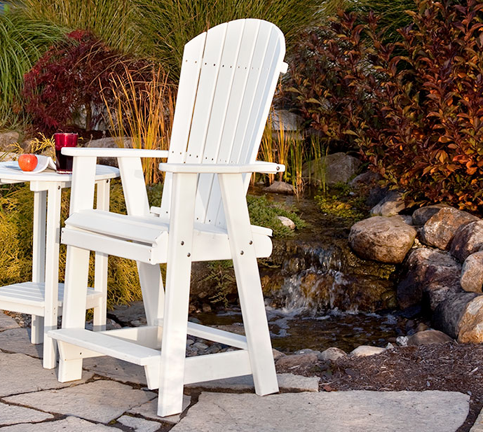 Leisure Lawns Amish Poly Fan-Back Balcony 3pc Set (BAR HEIGHT) - LEAD TIME TO SHIP 4 WEEKS