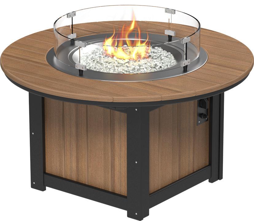 LuxCraft Recycled Plastic Lumin 46" Round Fire Pit - LEAD TIME TO SHIP 3 TO 4 WEEKS