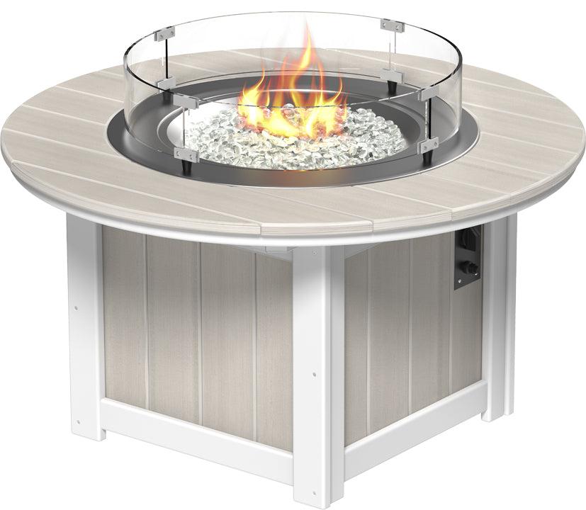 LuxCraft Recycled Plastic Lumin 46" Round Fire Pit - LEAD TIME TO SHIP 3 TO 4 WEEKS