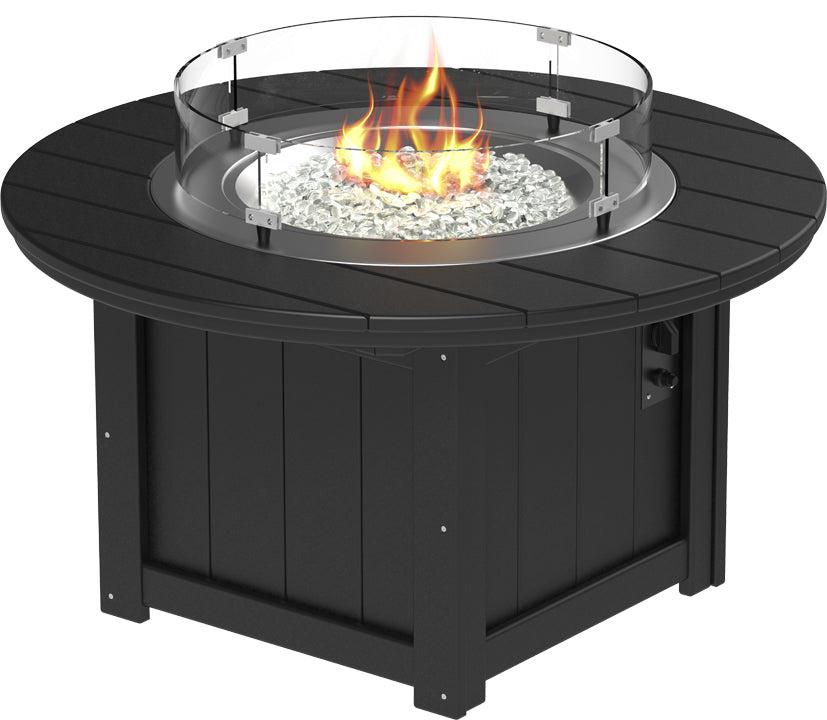 LuxCraft Recycled Plastic Lumin 46" Round Fire Pit - LEAD TIME TO SHIP 3 TO 4 WEEKS