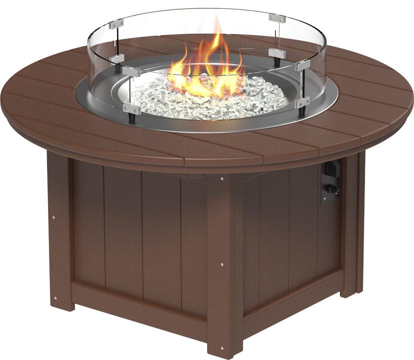 LuxCraft Recycled Plastic Lumin 46" Round Fire Pit - LEAD TIME TO SHIP 3 TO 4 WEEKS