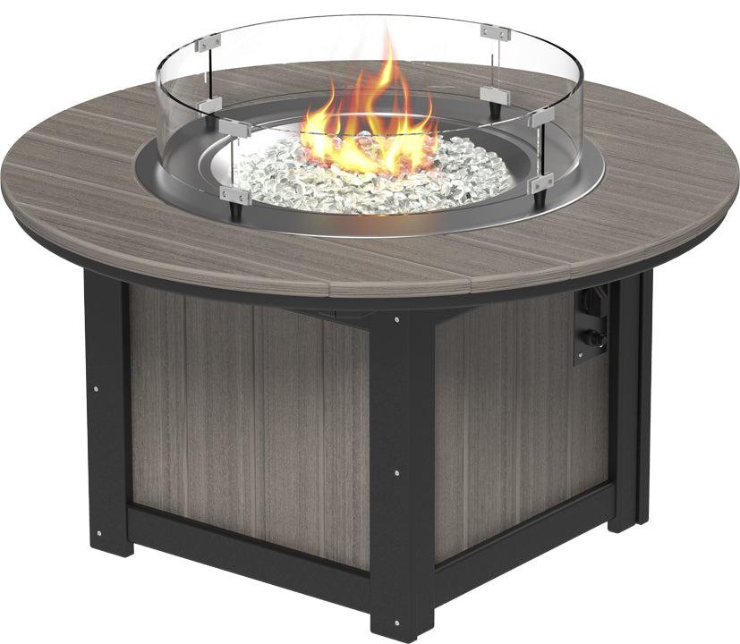 LuxCraft Recycled Plastic Lumin 46" Round Fire Pit - LEAD TIME TO SHIP 3 TO 4 WEEKS