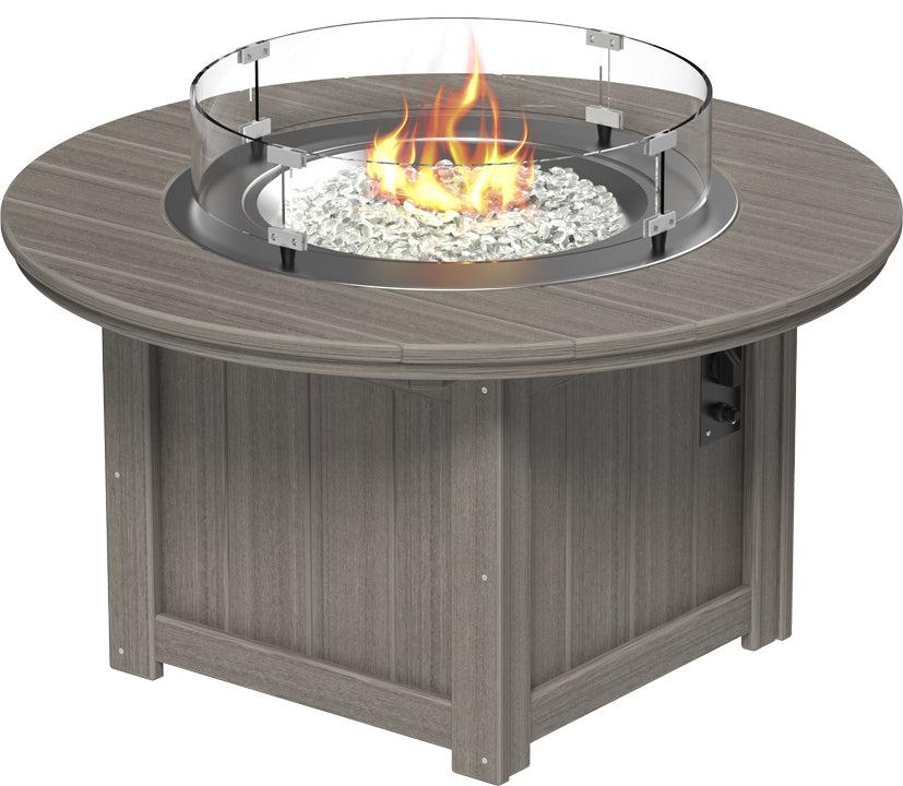 LuxCraft Recycled Plastic Lumin 46" Round Fire Pit - LEAD TIME TO SHIP 3 TO 4 WEEKS