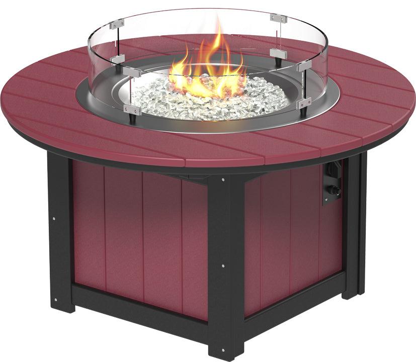 LuxCraft Recycled Plastic Lumin 46" Round Fire Pit - LEAD TIME TO SHIP 3 TO 4 WEEKS