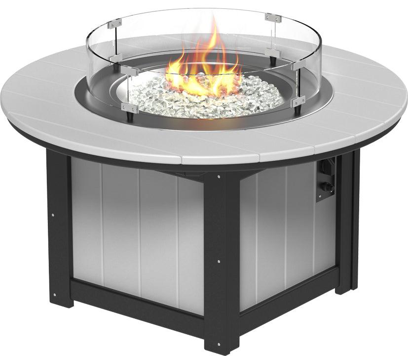 LuxCraft Recycled Plastic Lumin 46" Round Fire Pit - LEAD TIME TO SHIP 3 TO 4 WEEKS