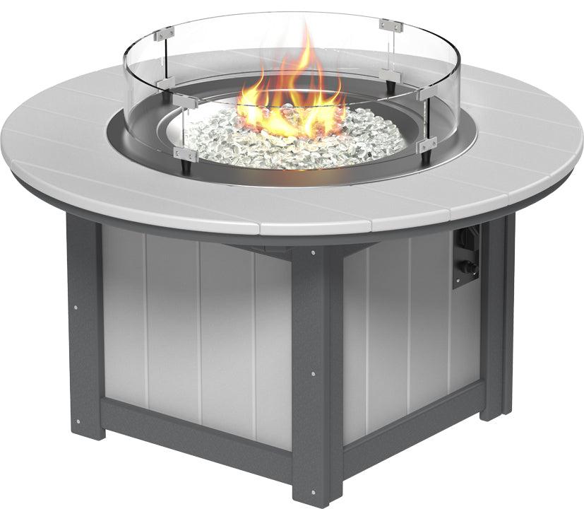 LuxCraft Recycled Plastic Lumin 46" Round Fire Pit - LEAD TIME TO SHIP 3 TO 4 WEEKS