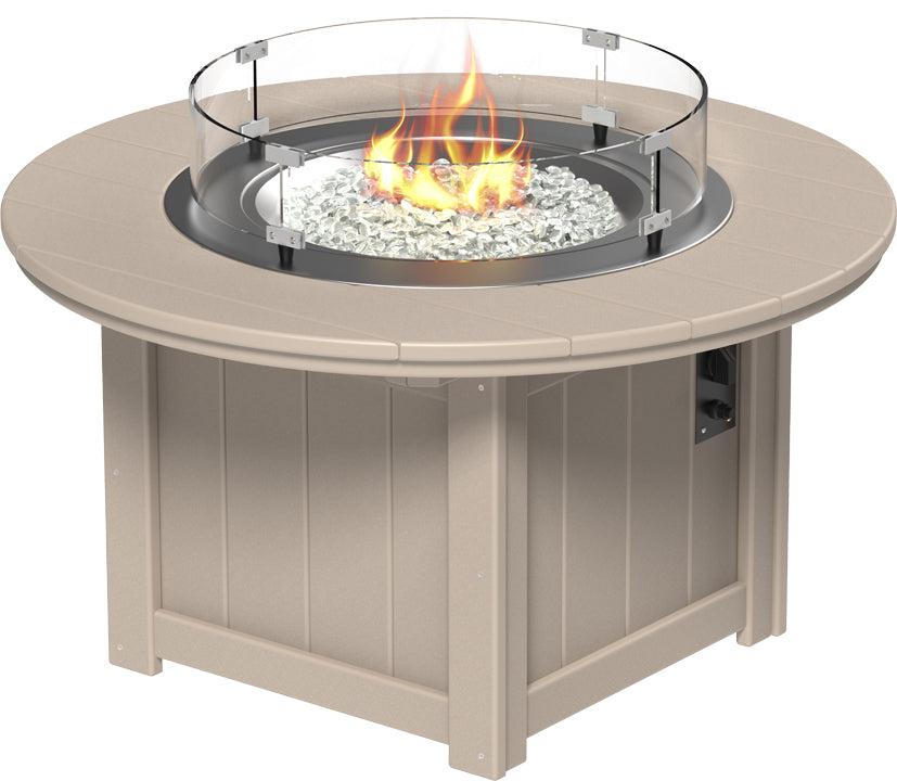 LuxCraft Recycled Plastic Lumin 46" Round Fire Pit - LEAD TIME TO SHIP 3 TO 4 WEEKS