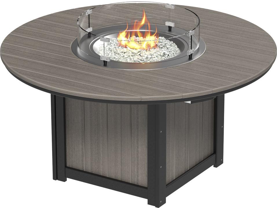 LuxCraft Recycled Plastic Lumin 60″ Round Fire Table (COUNTER HEIGHT) - LEAD TIME TO SHIP 3 TO 4 WEEKS