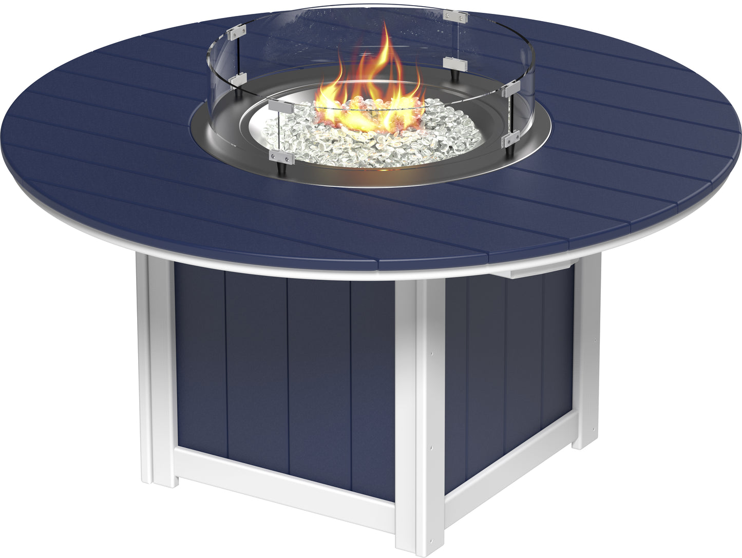 LuxCraft Recycled Plastic Lumin 60″ Round Fire Table (COUNTER HEIGHT) - LEAD TIME TO SHIP 3 TO 4 WEEKS
