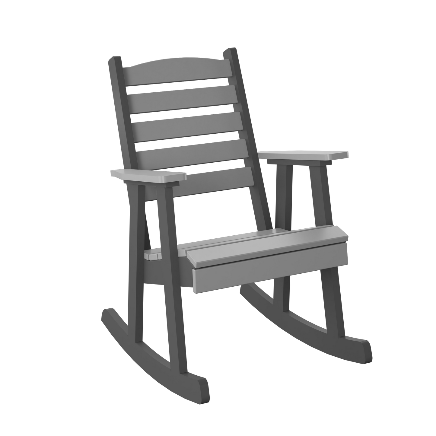 Polybird P77 Slat Back Rocking Chair - LEAD TIME TO SHIP 5 BUSINESS DAYS OR LESS