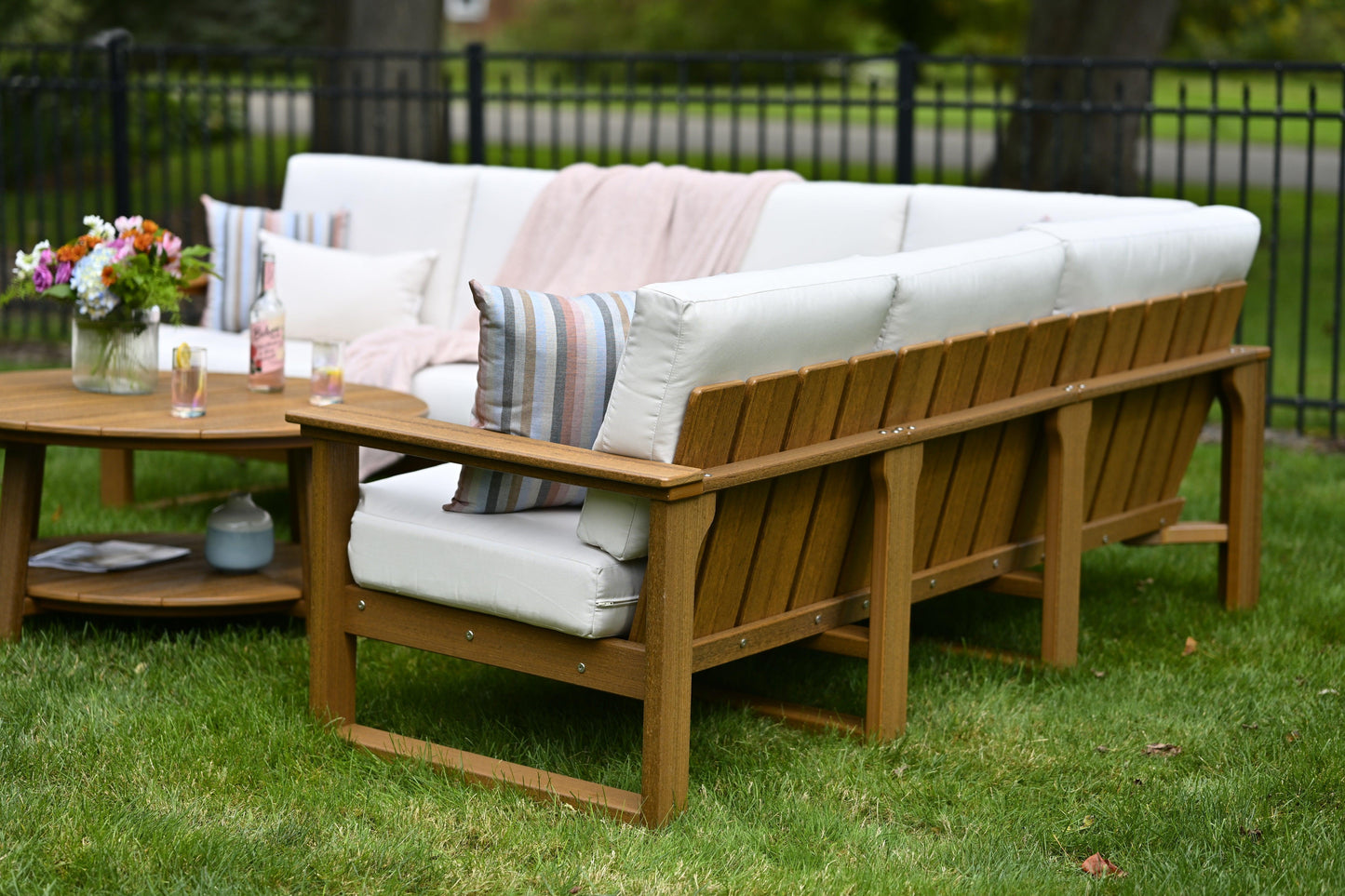 LuxCraft Recycled Plastic Lanai Deep Seating - Center Support - LEAD TIME TO SHIP 3 TO 4 WEEKS