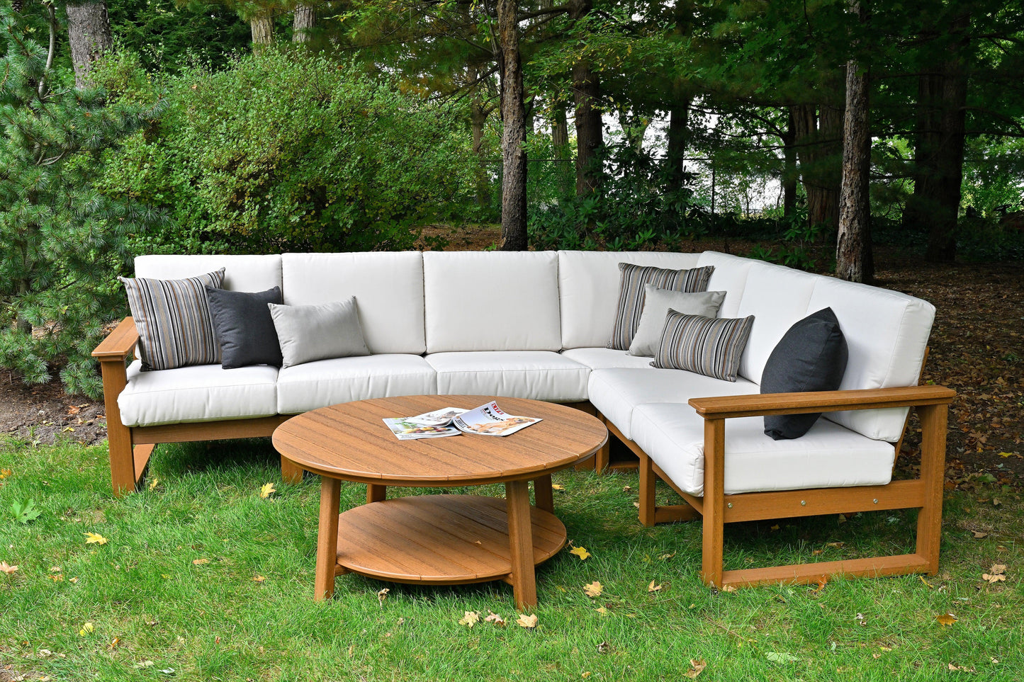 LuxCraft Recycled Plastic Lanai Deep Seating - Center Support - LEAD TIME TO SHIP 3 TO 4 WEEKS