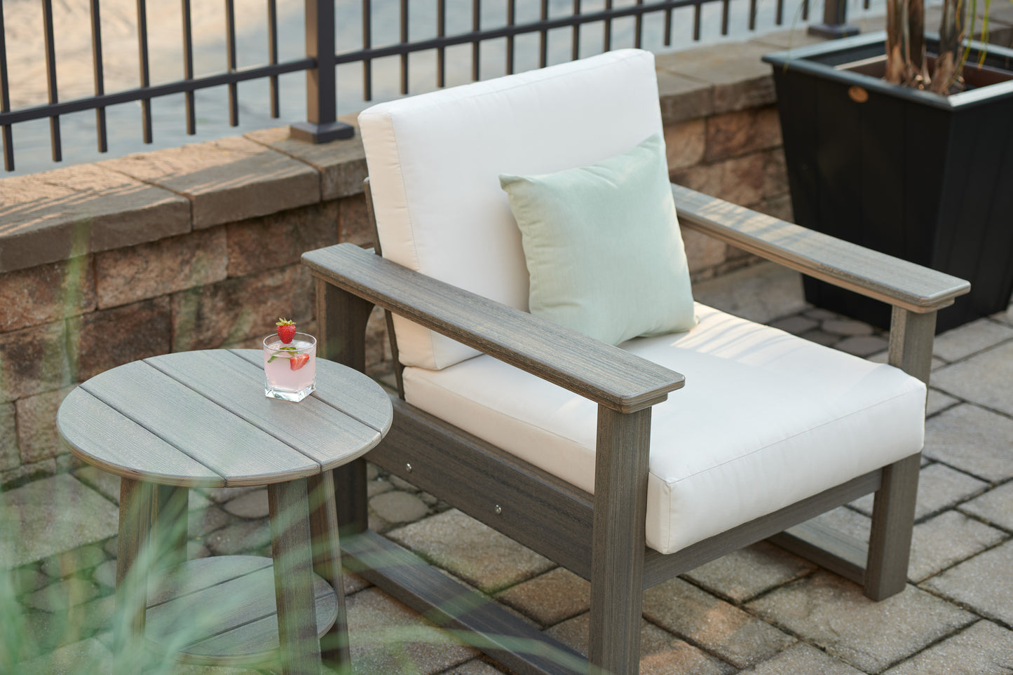 LuxCraft Recycled Plastic Lanai Deep Seating Chair - LEAD TIME TO SHIP 3 TO 4 WEEKS