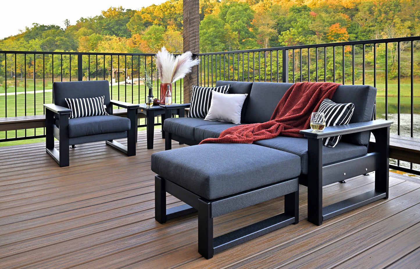 LuxCraft Recycled Plastic Lanai Deep Seating Chair - LEAD TIME TO SHIP 3 TO 4 WEEKS