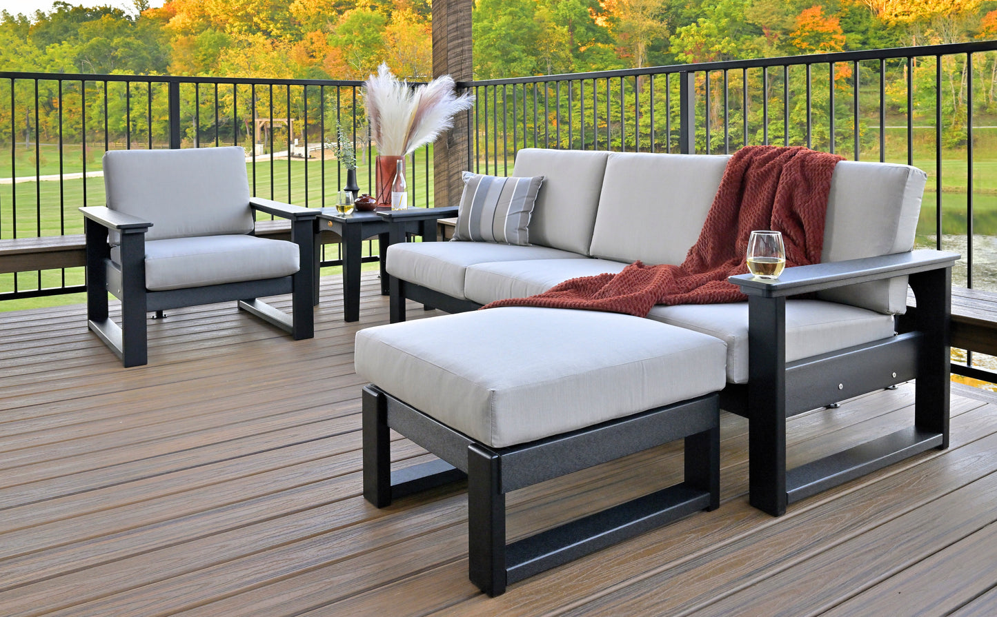 LuxCraft Recycled Plastic Lanai Deep Seating Chair - LEAD TIME TO SHIP 3 TO 4 WEEKS