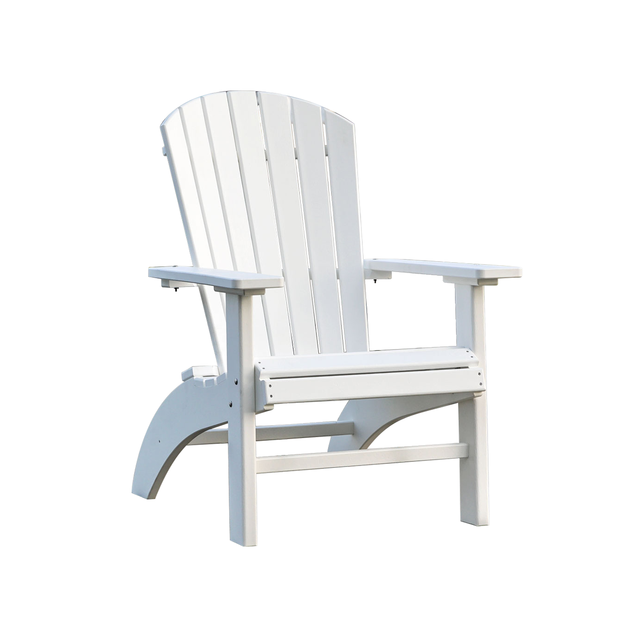 Leisure Lawns Amish MadePoly Fan-Back Deluxe Upright Adirondack Chair with Elevated Seat Height Model #380 - LEAD TIME TO SHIP 6 WEEKS OR LESS