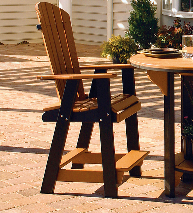 Leisure Lawns Amish Poly Fan-Back Balcony 3pc Set (BAR HEIGHT) - LEAD TIME TO SHIP 4 WEEKS
