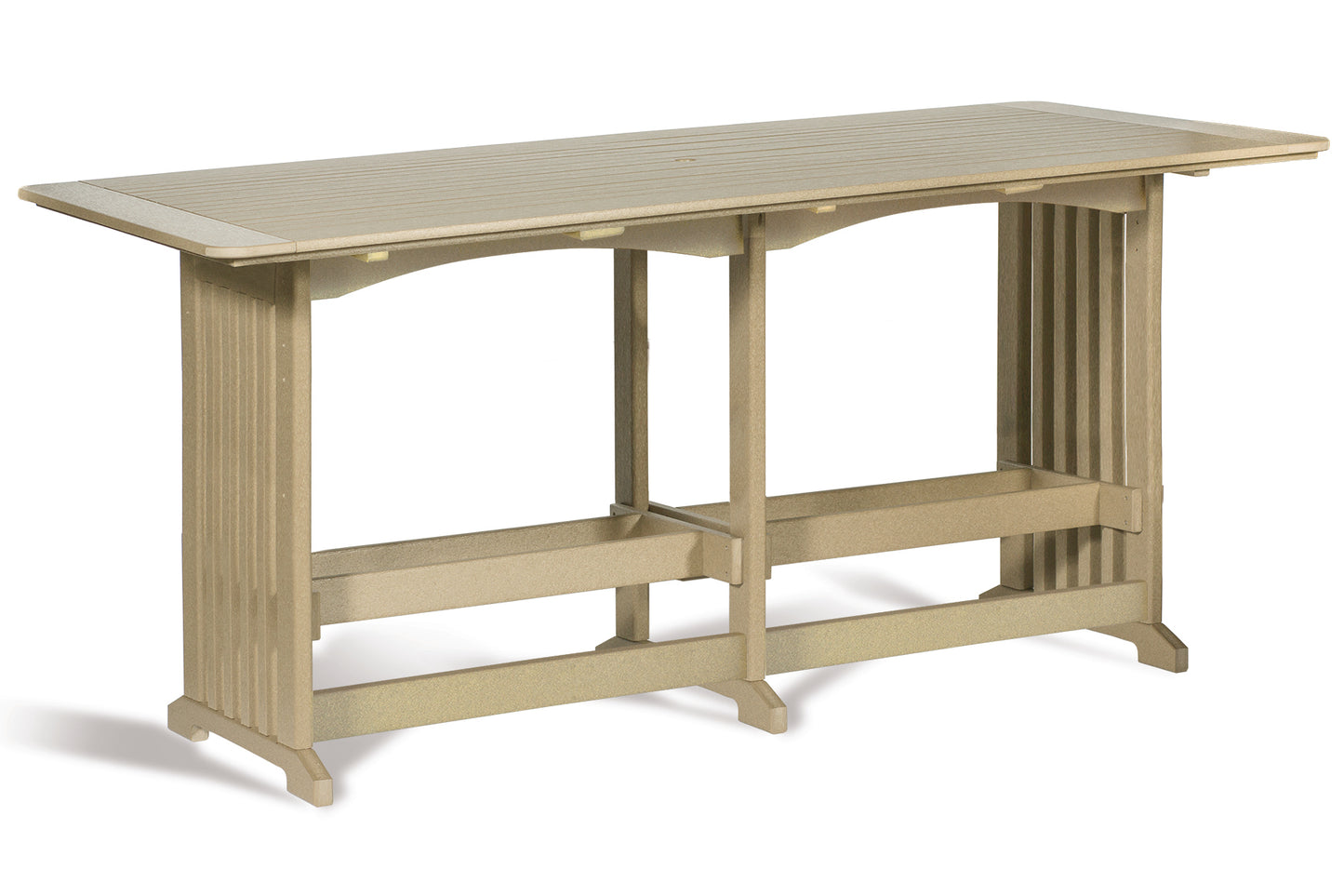 Leisure Lawns Amish Made 96" English Garden Recycled Table Model #896B (Bar Height) - LEAD TIME TO SHIP 4 WEEKS