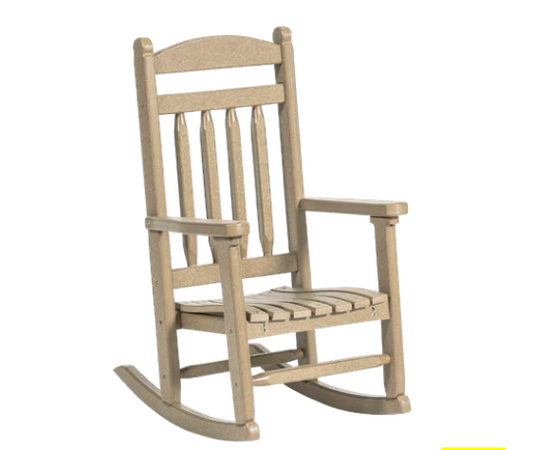 Leisure Lawns Amish Made Recycled Plastic Kid’s Lumbar Rocker Model #123 - LEAD TIME TO SHIP 6 WEEKS OR LESS
