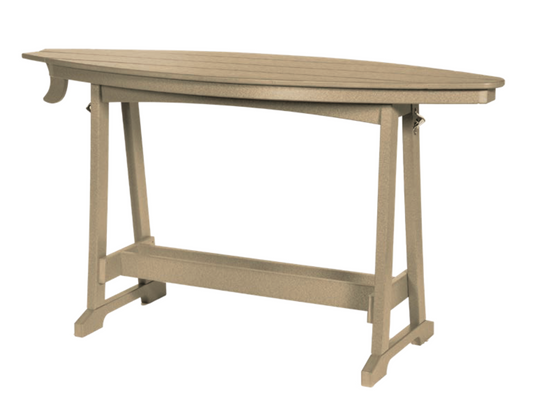 Leisure Lawns Amish Made Recycled Plastic Surf Table Model #727B (Bar Height) - LEAD TIME TO SHIP 4 WEEKS