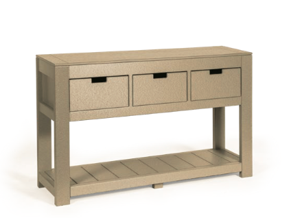 Leisure Lawns Amish Made Sofa Table 3 Drawer Model #183 - LEAD TIME TO SHIP 6 WEEKS OR LESS