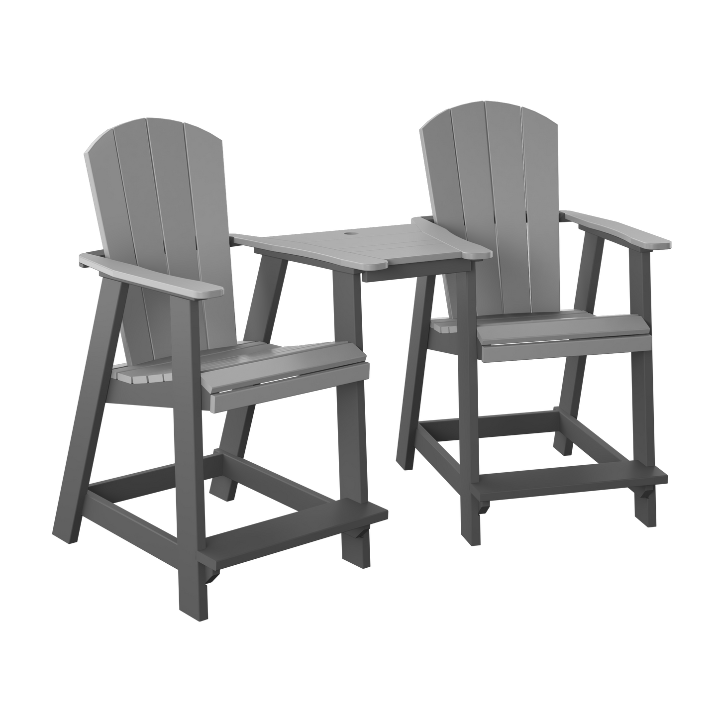 Polybird P6 Tete-A-Tete Table Set (COUNTER HEIGHT) - LEAD TIME TO SHIP 7 BUSINESS DAYS OR LESS