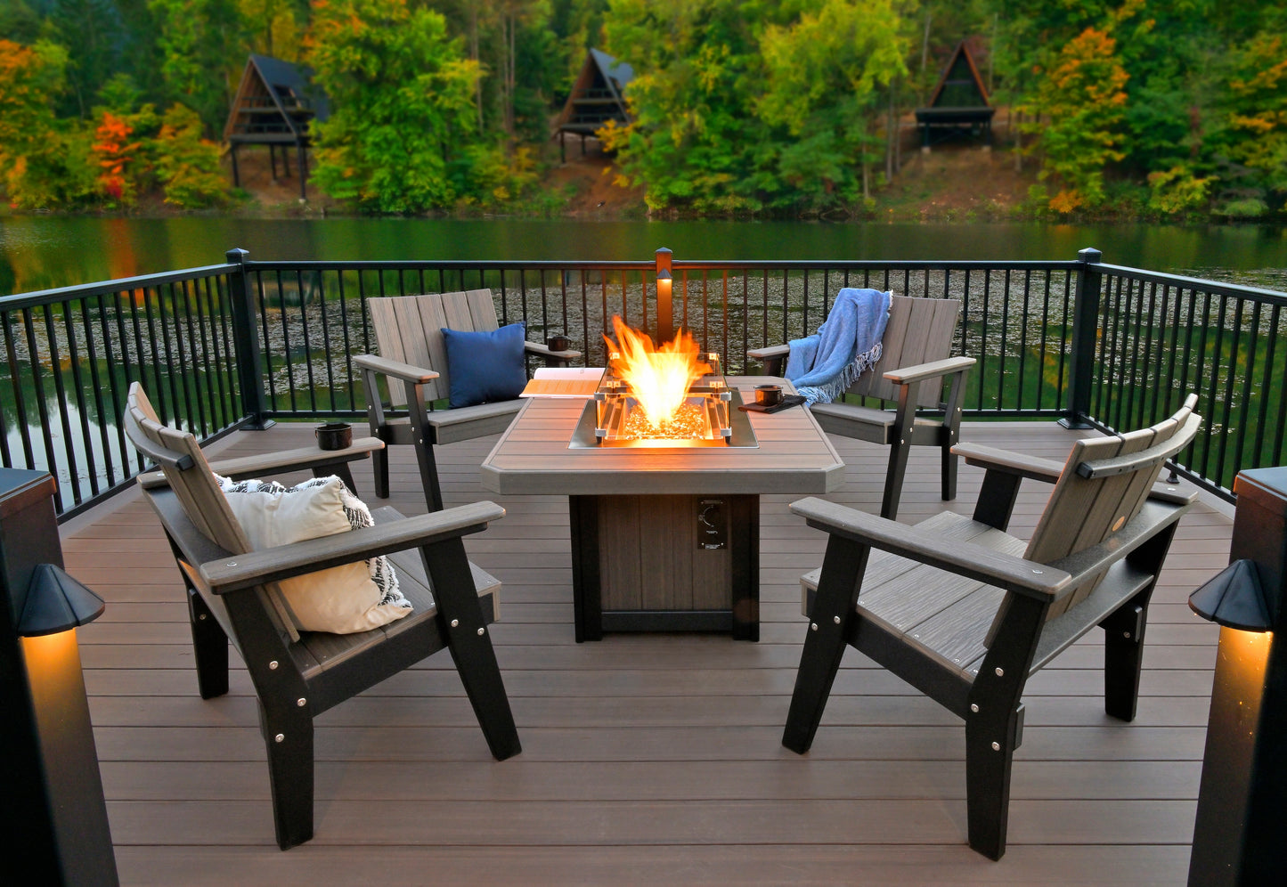 LuxCraft Recycled Plastic Urban Chat Deck Chair - LEAD TIME TO SHIP 7 BUSINESS DAYS OR LESS