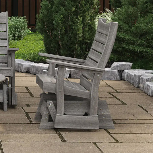 LuxCraft Recycled Plastic 2' Contour Glider - LEAD TIME TO SHIP 7 BUSINESS DAYS OR LESS