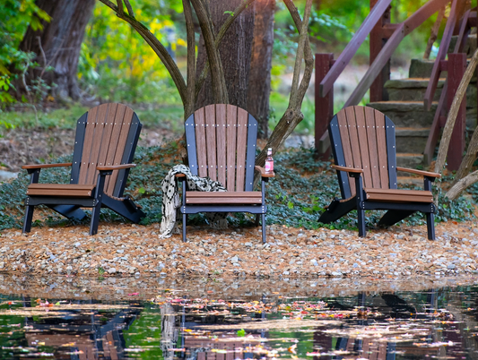 LuxCraft Recycled Plastic Folding Adirondack Chair  - LEAD TIME TO SHIP 10 to 12 BUSINESS DAYS