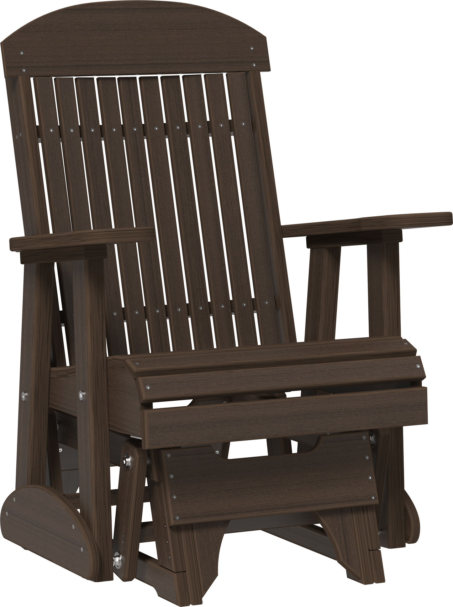 LuxCraft Classic Highback Recycled Plastic 2ft Glider Chair  - LEAD TIME TO SHIP 7 BUSINESS DAYS OR LESS