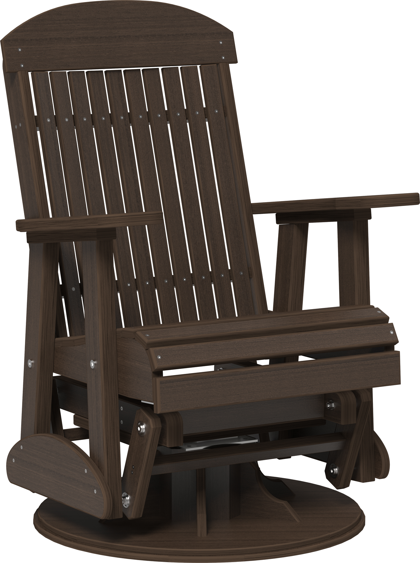 LuxCraft Classic Highback Recycled Plastic 2ft Swivel Glider Chair - LEAD TIME TO SHIP 7 BUSINESS DAYS OR LESS