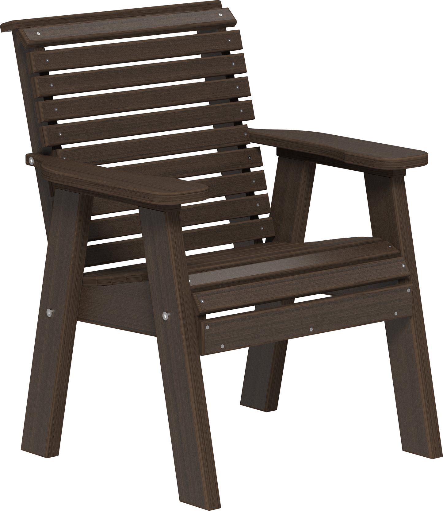 LuxCraft Plain Rollback Recycled Plastic 2ft Bench  - LEAD TIME TO SHIP 7 BUSINESS DAYS OR LESS