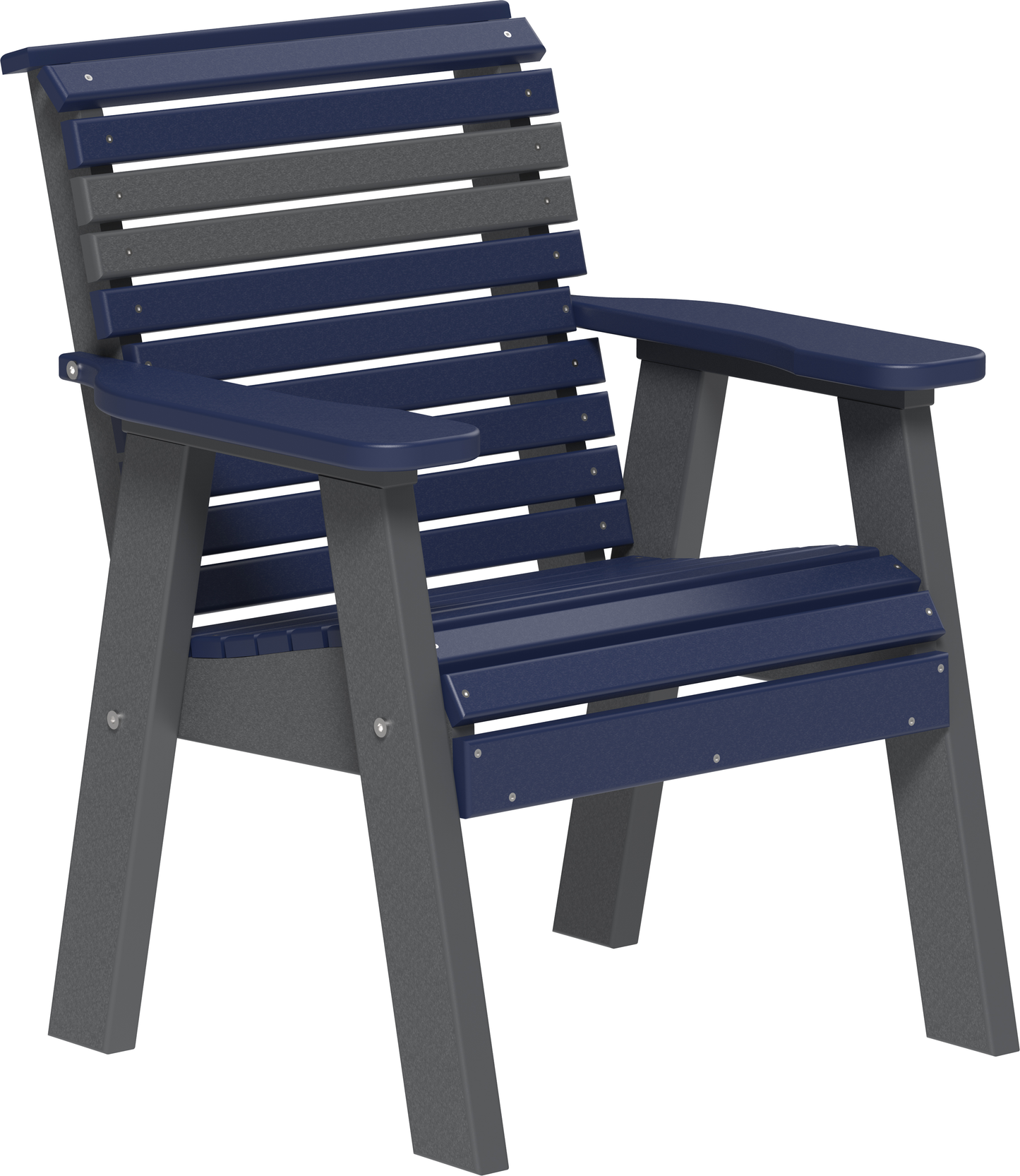 LuxCraft Plain Rollback Recycled Plastic 2ft Bench  - LEAD TIME TO SHIP 7 BUSINESS DAYS OR LESS