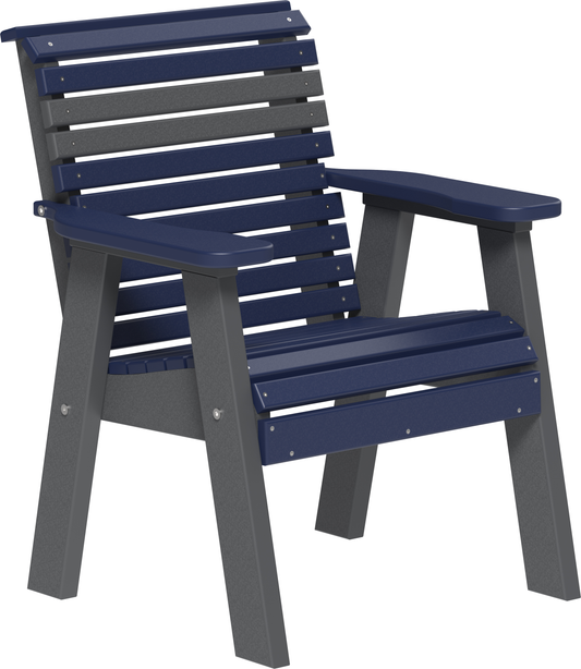 LuxCraft Plain Rollback Recycled Plastic 2ft Bench  - LEAD TIME TO SHIP 7 BUSINESS DAYS OR LESS