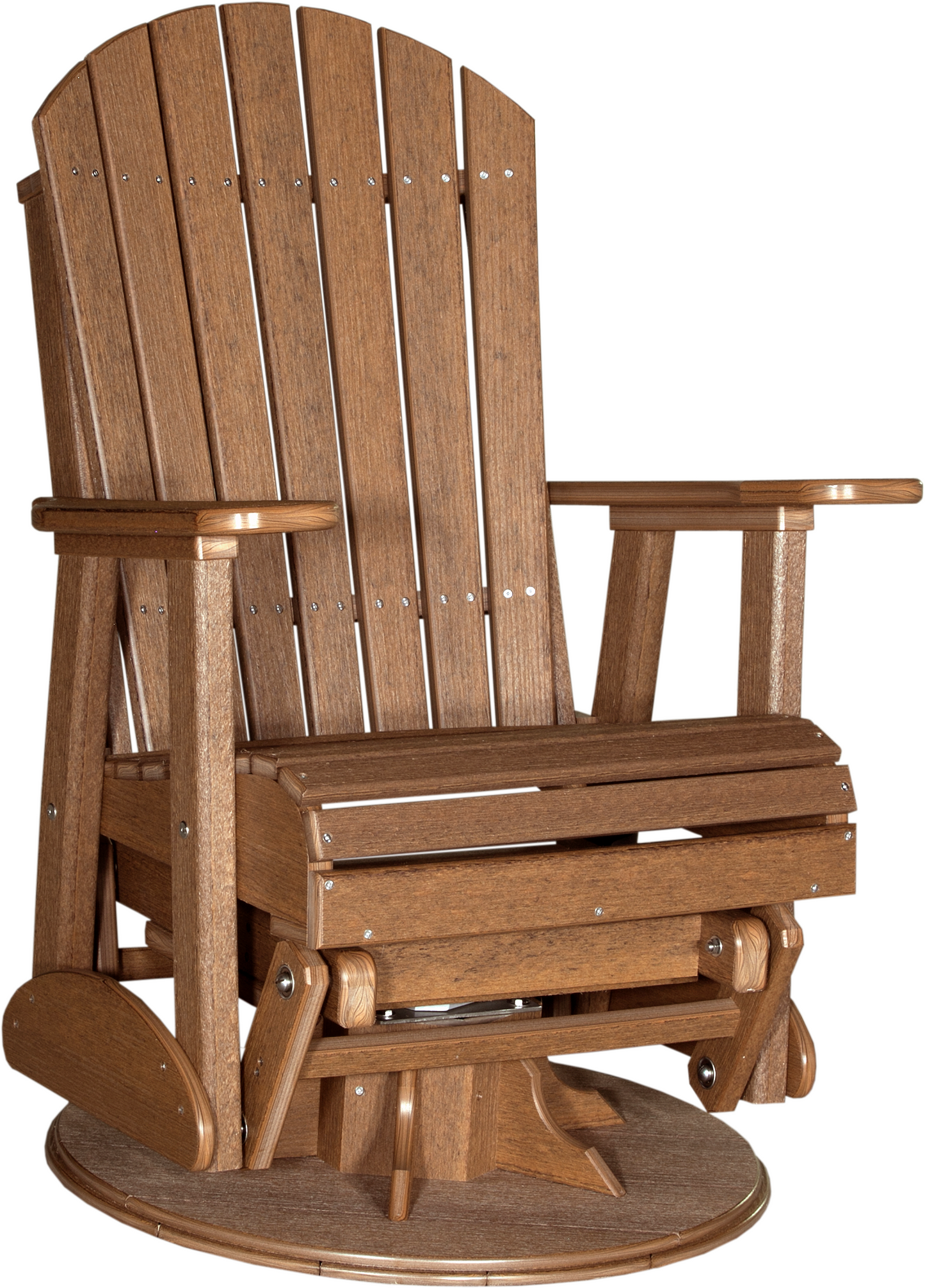 LuxCraft Recycled Plastic 2' Adirondack Swivel Glider Chair  - LEAD TIME TO SHIP 7 BUSINESS DAYS OR LESS