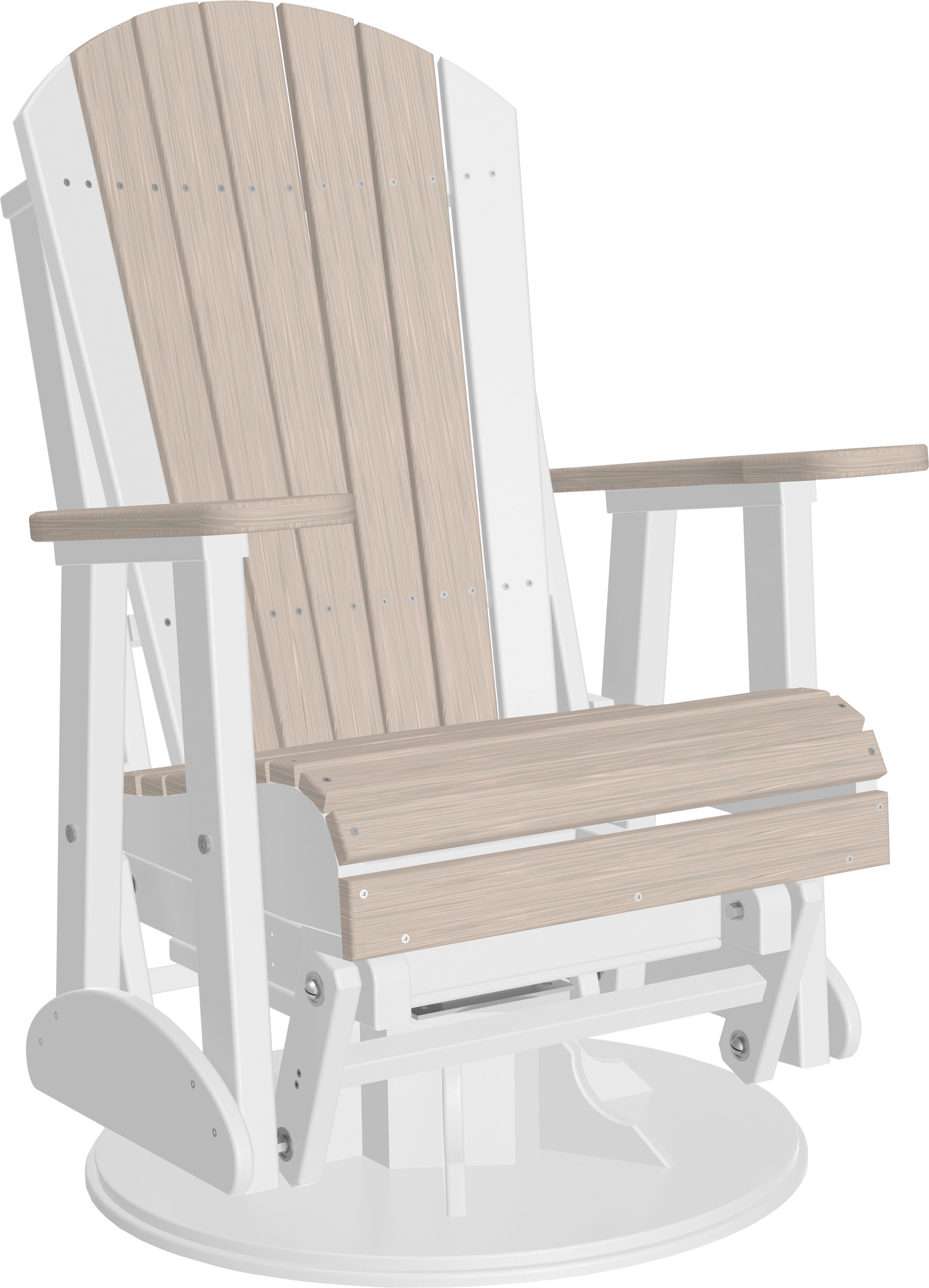 LuxCraft Recycled Plastic 2' Adirondack Swivel Glider Chair  - LEAD TIME TO SHIP 7 BUSINESS DAYS OR LESS