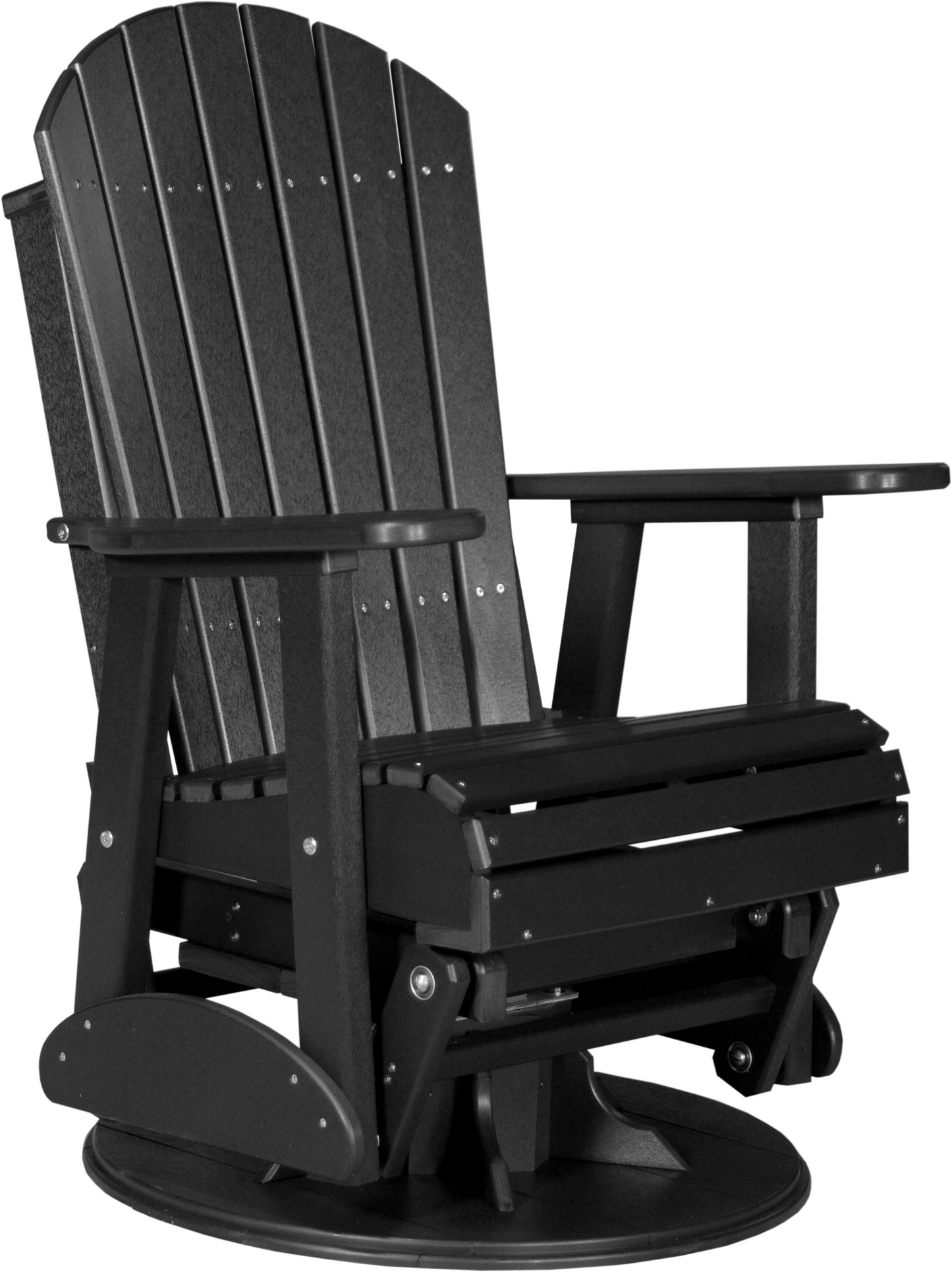 LuxCraft Recycled Plastic 2' Adirondack Swivel Glider Chair  - LEAD TIME TO SHIP 7 BUSINESS DAYS OR LESS