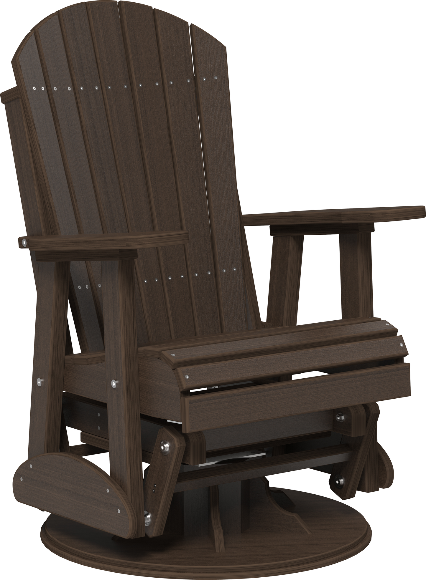 LuxCraft Recycled Plastic 2' Adirondack Swivel Glider Chair  - LEAD TIME TO SHIP 7 BUSINESS DAYS OR LESS