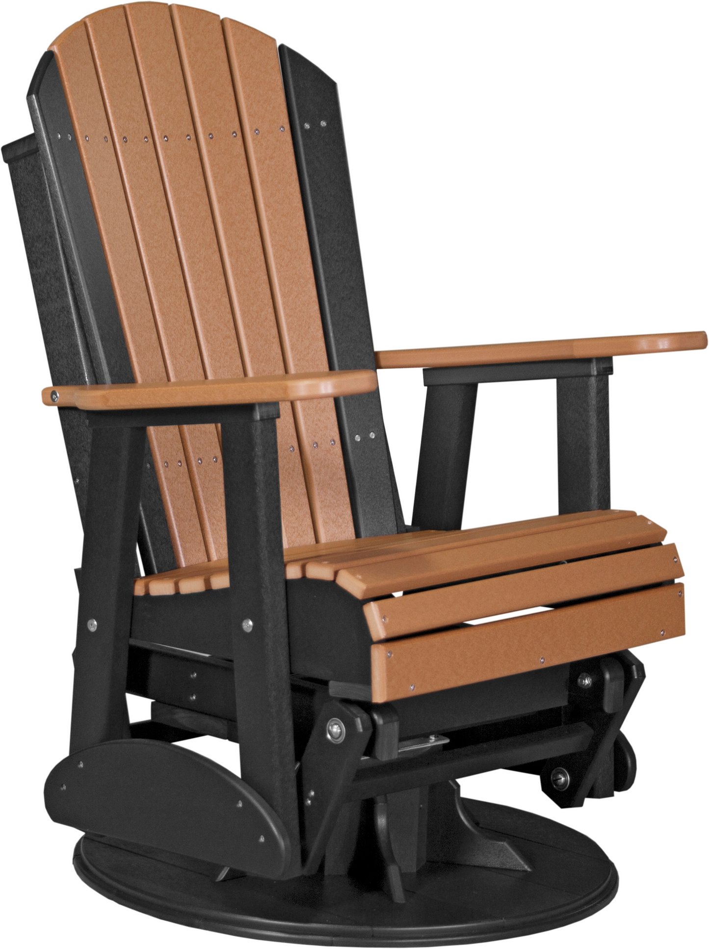 LuxCraft Recycled Plastic 2' Adirondack Swivel Glider Chair  - LEAD TIME TO SHIP 7 BUSINESS DAYS OR LESS