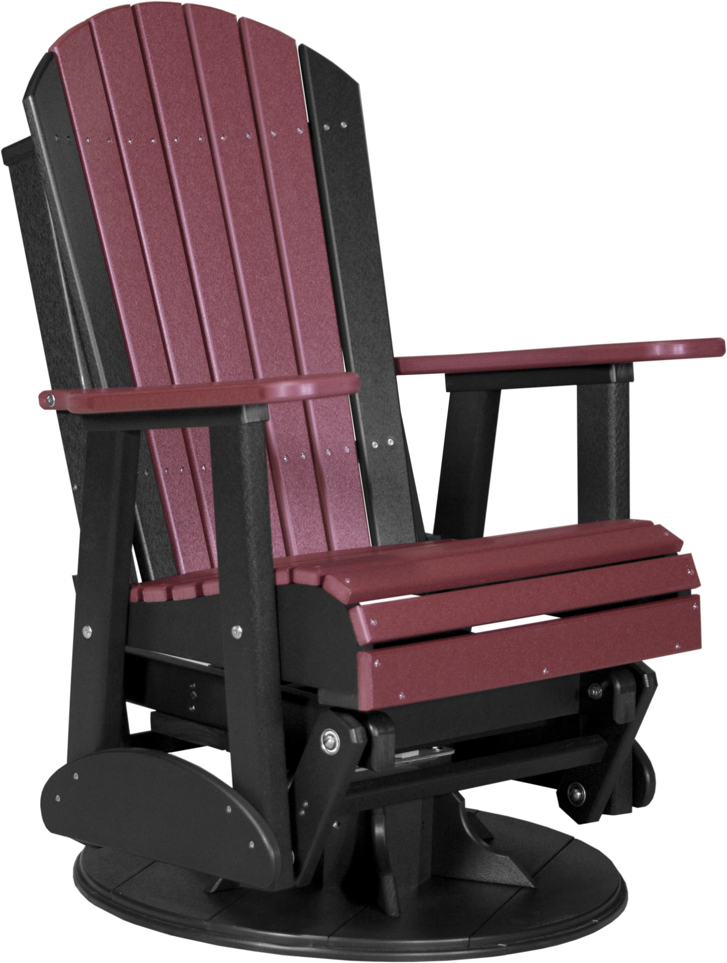 LuxCraft Recycled Plastic 2' Adirondack Swivel Glider Chair  - LEAD TIME TO SHIP 7 BUSINESS DAYS OR LESS