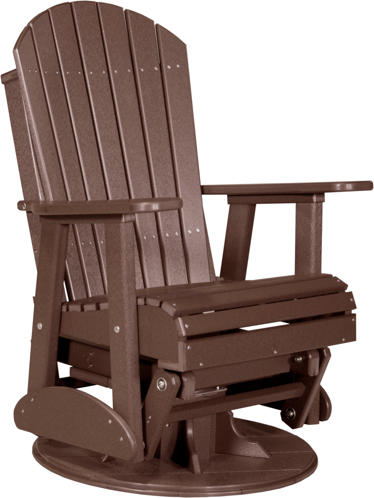 LuxCraft Recycled Plastic 2' Adirondack Swivel Glider Chair  - LEAD TIME TO SHIP 7 BUSINESS DAYS OR LESS