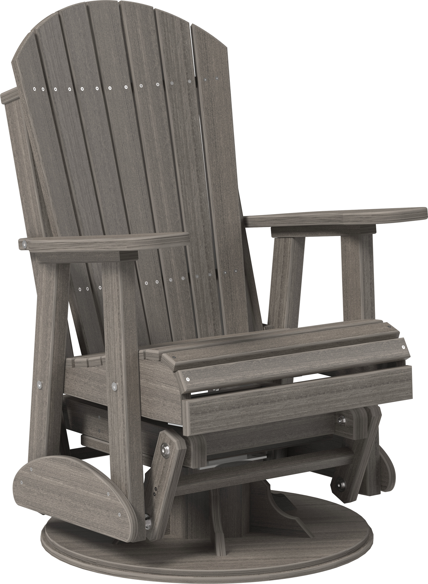LuxCraft Recycled Plastic 2' Adirondack Swivel Glider Chair  - LEAD TIME TO SHIP 7 BUSINESS DAYS OR LESS