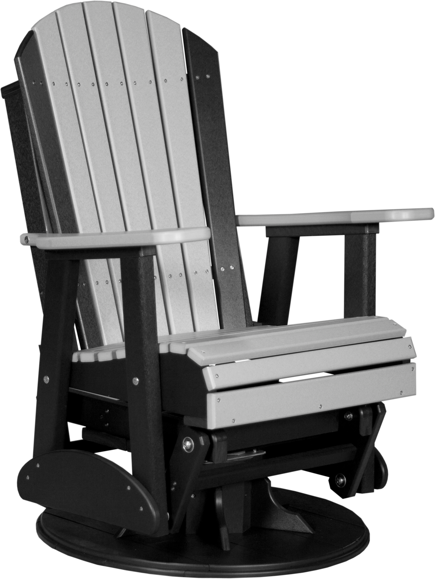 LuxCraft Recycled Plastic 2' Adirondack Swivel Glider Chair  - LEAD TIME TO SHIP 7 BUSINESS DAYS OR LESS