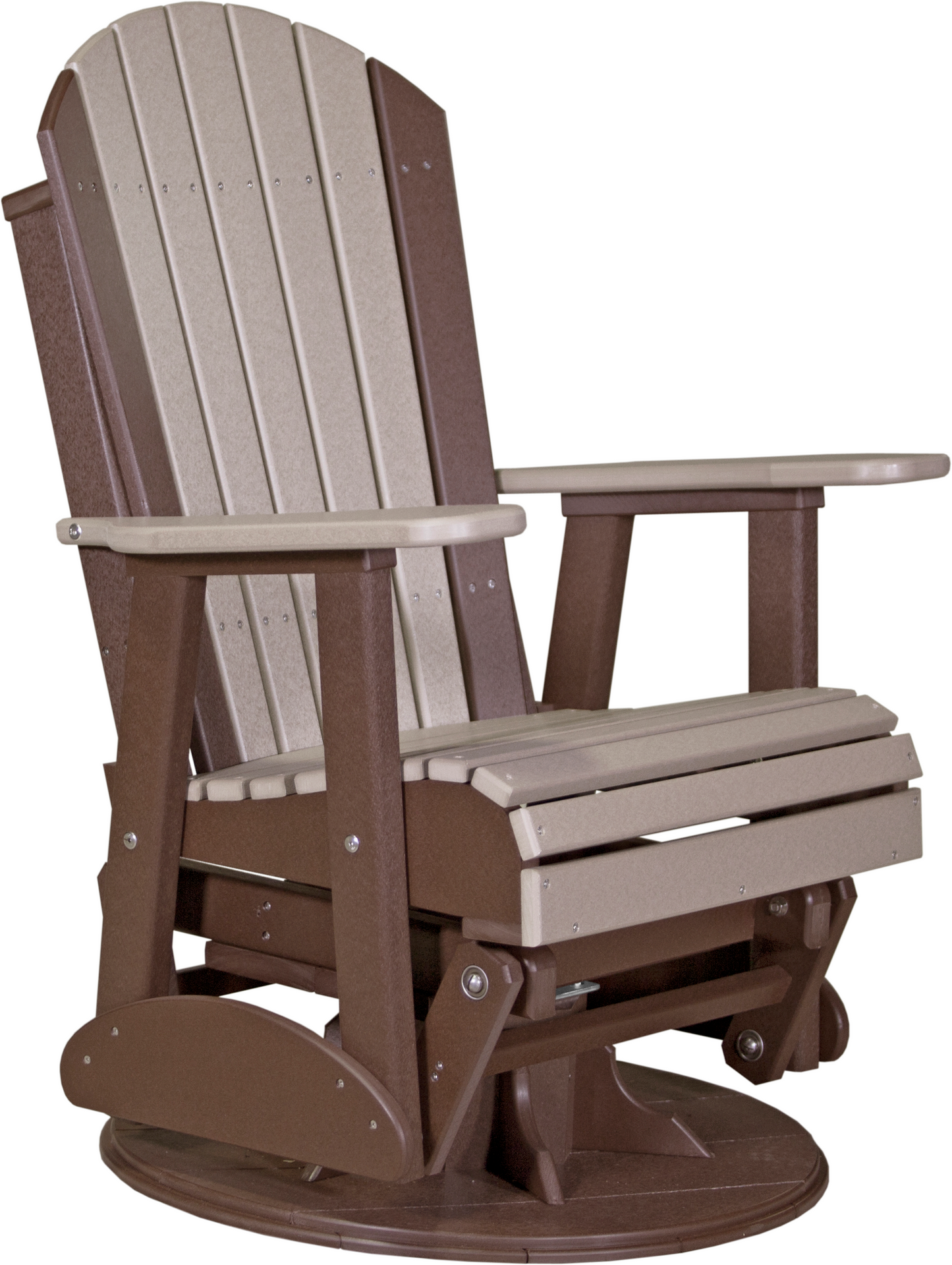 LuxCraft Recycled Plastic 2' Adirondack Swivel Glider Chair  - LEAD TIME TO SHIP 7 BUSINESS DAYS OR LESS