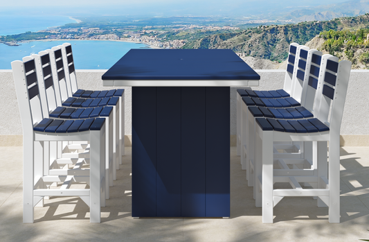 LuxCraft Recycled Plastic 3' x 10' Urban Rectangular Table (COUNTER HEIGHT) - LEAD TIME TO SHIP 3 TO 4 WEEKS